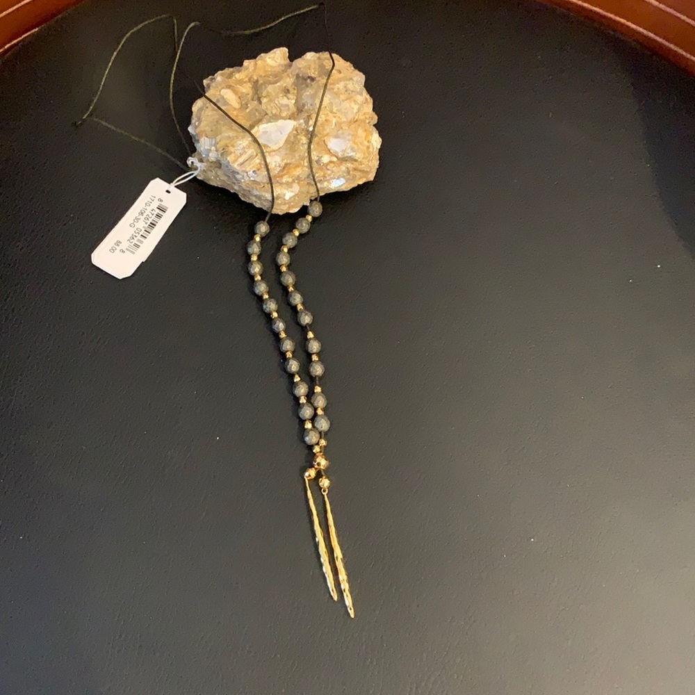 Gorjana Power Gemstone necklace in Pyrite